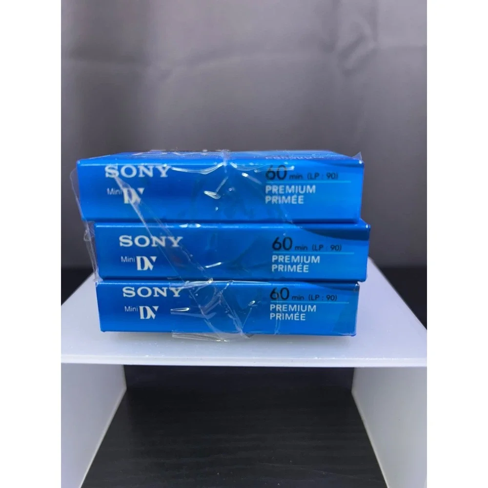 3 NEW SEALED Sony DVC DVM60PRR Premium Mini Digital Video Cassette Tapes 60min